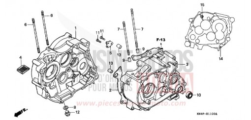 CARTER MOTEUR (CRF100F) CRF100F7 de 2007